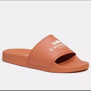Coach Classic Rubberized 3D Logo Sports Slides